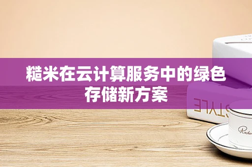 糙米在云计算服务中的绿色存储新方案