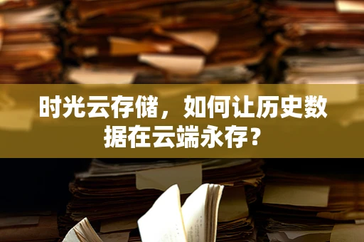 时光云存储，如何让历史数据在云端永存？