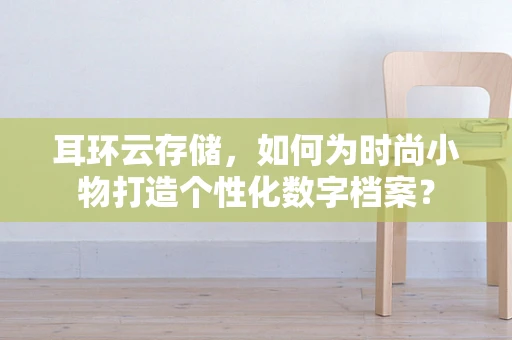 耳环云存储，如何为时尚小物打造个性化数字档案？