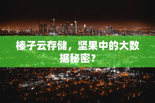 榛子云存储，坚果中的大数据秘密？