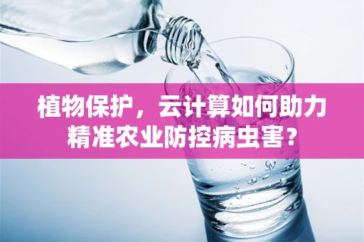 植物保护，云计算如何助力精准农业防控病虫害？