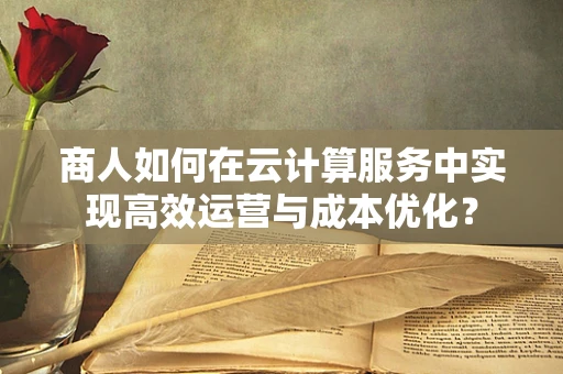 商人如何在云计算服务中实现高效运营与成本优化？