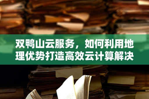 双鸭山云服务，如何利用地理优势打造高效云计算解决方案？