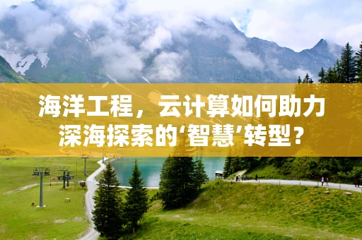 海洋工程，云计算如何助力深海探索的‘智慧’转型？