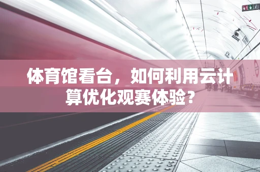 体育馆看台，如何利用云计算优化观赛体验？