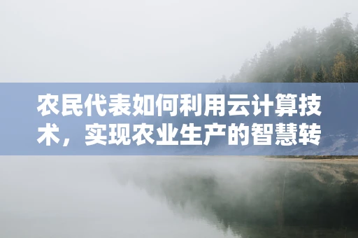 农民代表如何利用云计算技术，实现农业生产的智慧转型？