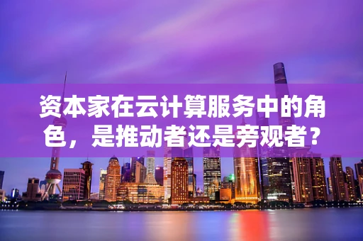 资本家在云计算服务中的角色，是推动者还是旁观者？