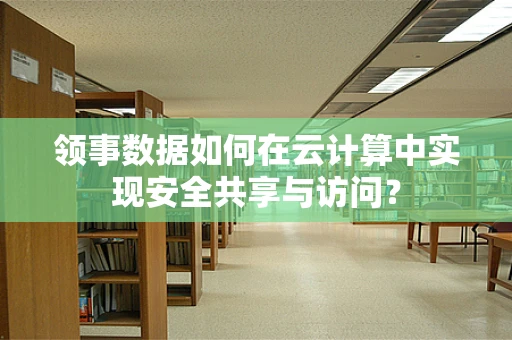 领事数据如何在云计算中实现安全共享与访问？