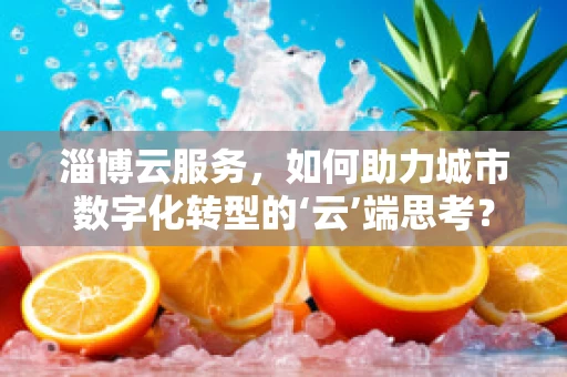 淄博云服务，如何助力城市数字化转型的‘云’端思考？
