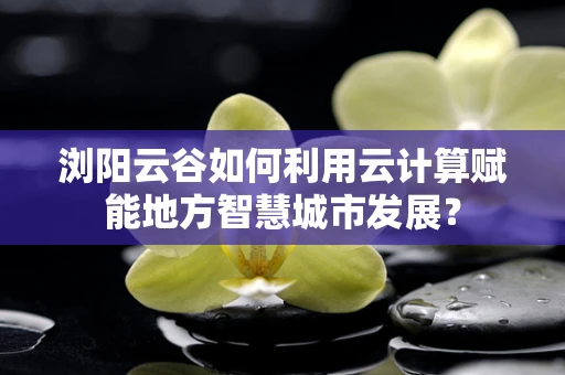 浏阳云谷如何利用云计算赋能地方智慧城市发展？