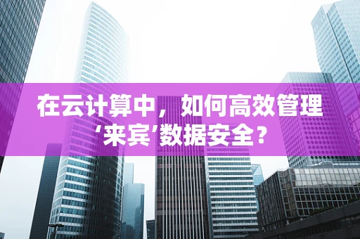 在云计算中，如何高效管理‘来宾’数据安全？
