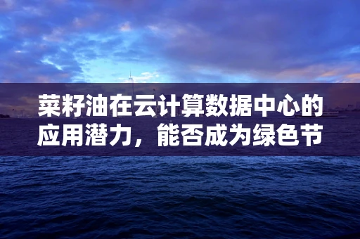 菜籽油在云计算数据中心的应用潜力，能否成为绿色节能的‘云油’？