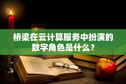 桥梁在云计算服务中扮演的数字角色是什么？