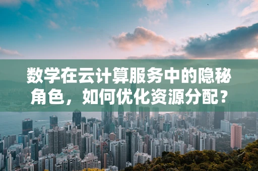 数学在云计算服务中的隐秘角色，如何优化资源分配？