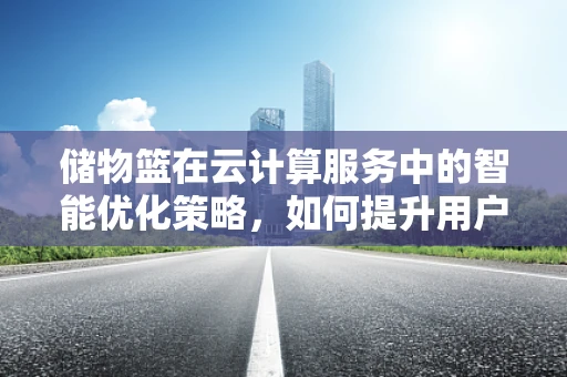 储物篮在云计算服务中的智能优化策略，如何提升用户体验与效率？
