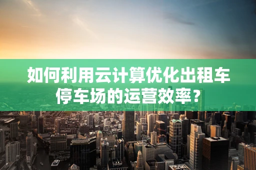 如何利用云计算优化出租车停车场的运营效率？
