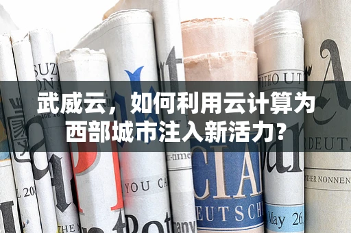 武威云，如何利用云计算为西部城市注入新活力？