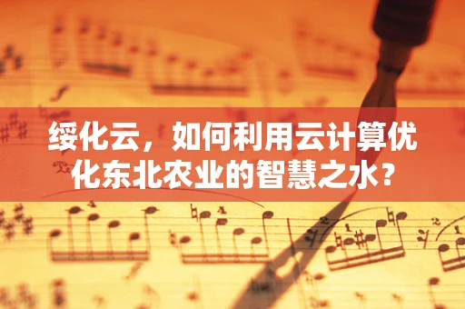 绥化云，如何利用云计算优化东北农业的智慧之水？