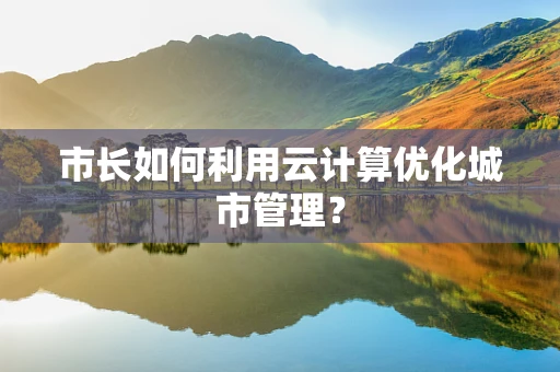 市长如何利用云计算优化城市管理？