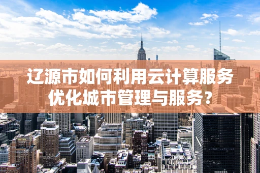 辽源市如何利用云计算服务优化城市管理与服务？