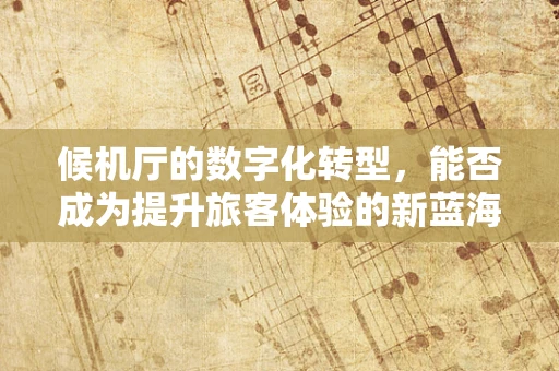 候机厅的数字化转型，能否成为提升旅客体验的新蓝海？
