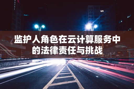 监护人角色在云计算服务中的法律责任与挑战