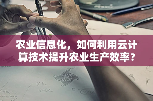 农业信息化，如何利用云计算技术提升农业生产效率？