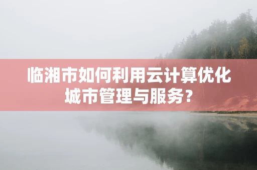 临湘市如何利用云计算优化城市管理与服务？
