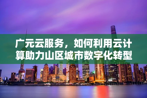 广元云服务，如何利用云计算助力山区城市数字化转型？