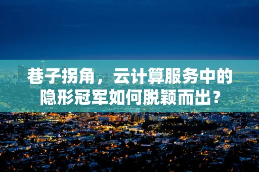 巷子拐角，云计算服务中的隐形冠军如何脱颖而出？
