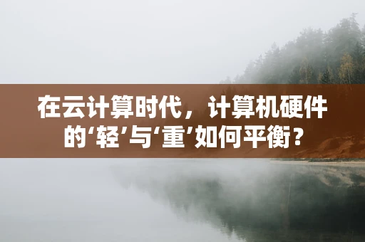 在云计算时代，计算机硬件的‘轻’与‘重’如何平衡？