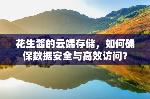 花生酱的云端存储，如何确保数据安全与高效访问？