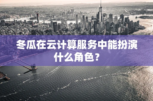 冬瓜在云计算服务中能扮演什么角色？