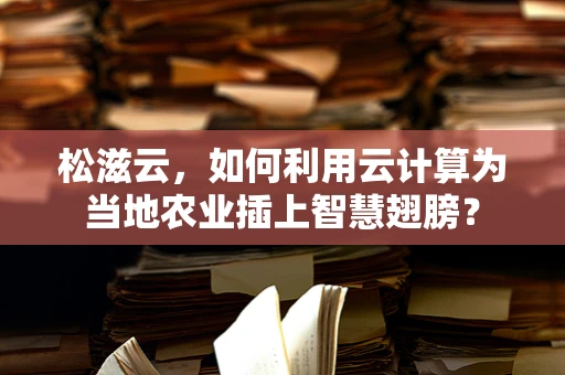 松滋云，如何利用云计算为当地农业插上智慧翅膀？