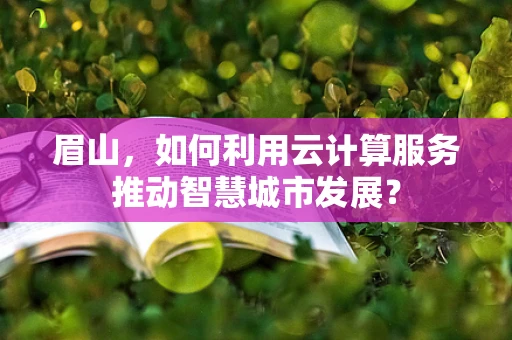 眉山，如何利用云计算服务推动智慧城市发展？