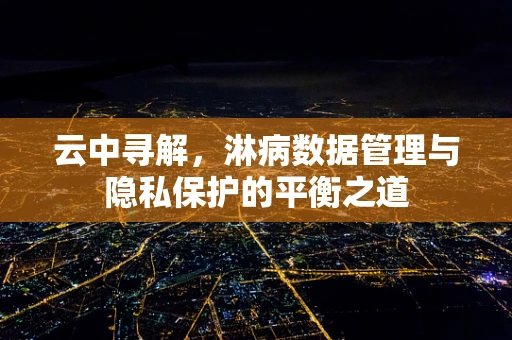 云中寻解，淋病数据管理与隐私保护的平衡之道