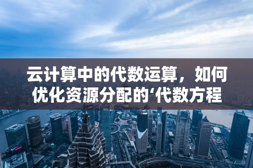 云计算中的代数运算，如何优化资源分配的‘代数方程式’？