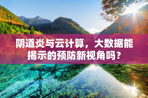 阴道炎与云计算，大数据能揭示的预防新视角吗？