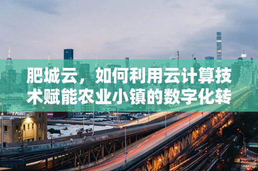 肥城云，如何利用云计算技术赋能农业小镇的数字化转型？