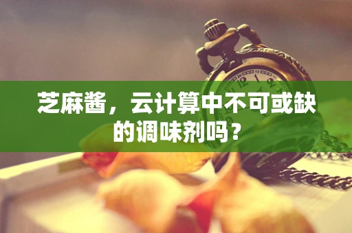 芝麻酱，云计算中不可或缺的调味剂吗？
