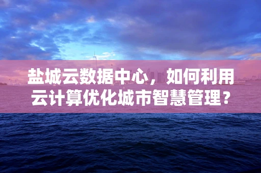 盐城云数据中心，如何利用云计算优化城市智慧管理？