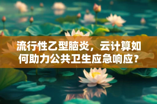 流行性乙型脑炎，云计算如何助力公共卫生应急响应？