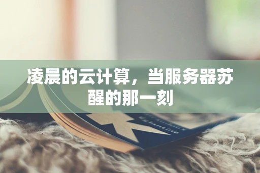 凌晨的云计算，当服务器苏醒的那一刻