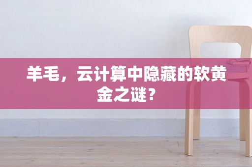 羊毛，云计算中隐藏的软黄金之谜？