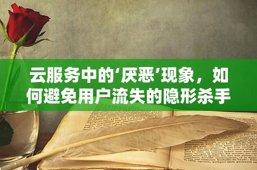云服务中的‘厌恶’现象，如何避免用户流失的隐形杀手？