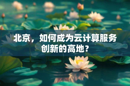 北京，如何成为云计算服务创新的高地？