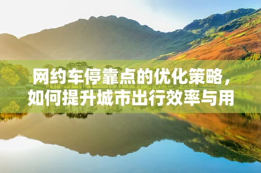 网约车停靠点的优化策略，如何提升城市出行效率与用户体验？