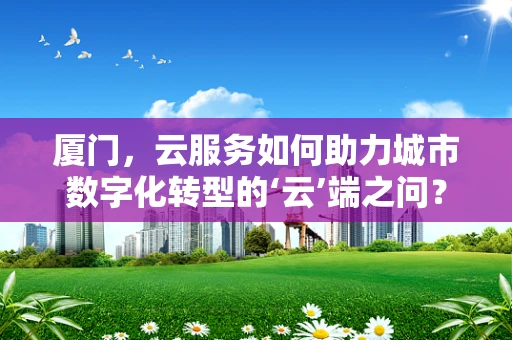 厦门，云服务如何助力城市数字化转型的‘云’端之问？