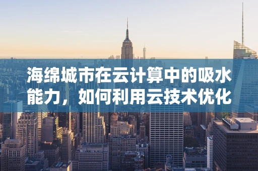 海绵城市在云计算中的吸水能力，如何利用云技术优化城市排水系统？