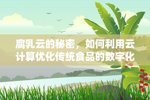 腐乳云的秘密，如何利用云计算优化传统食品的数字化生产与质量控制？